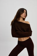 Acı Kahve Asimetrik Bluz