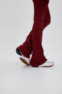 Bordo Push Up İspanyol Paça Tayt